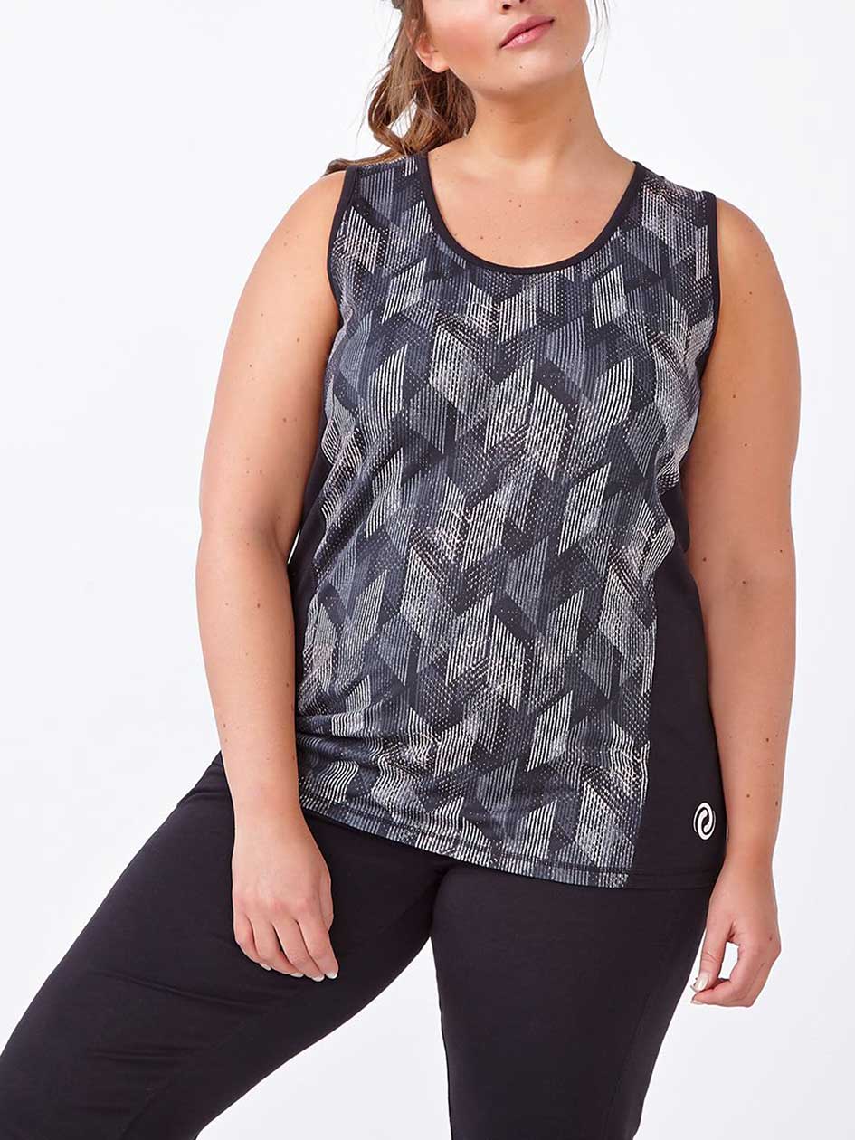 Essentials Tech - Plus-Size Printed Tank Top Essentials Tech - Plus-Size Printed Tank Top