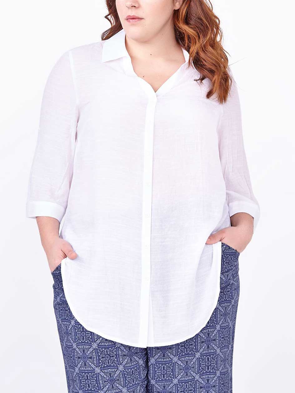 d/c JEANS 3/4 Sleeve Shirt d/c JEANS 3/4 Sleeve Shirt