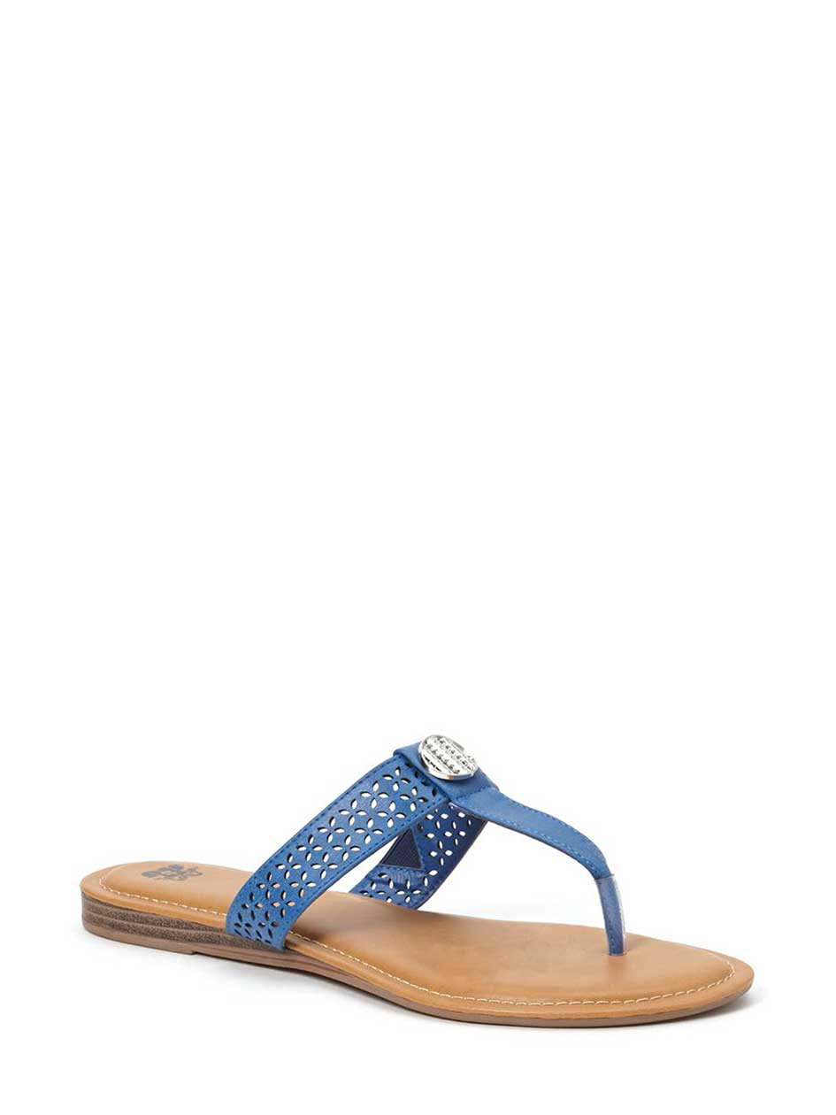 Wide-Width Faux-Leather Flip Flops Wide-Width Faux-Leather Flip Flops