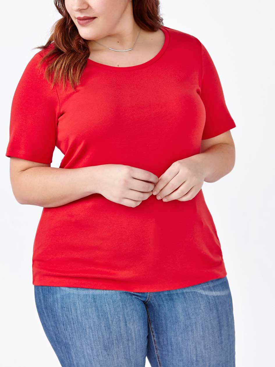 Shaped Fit Scoop Neck T-Shirt Shaped Fit Scoop Neck T-Shirt