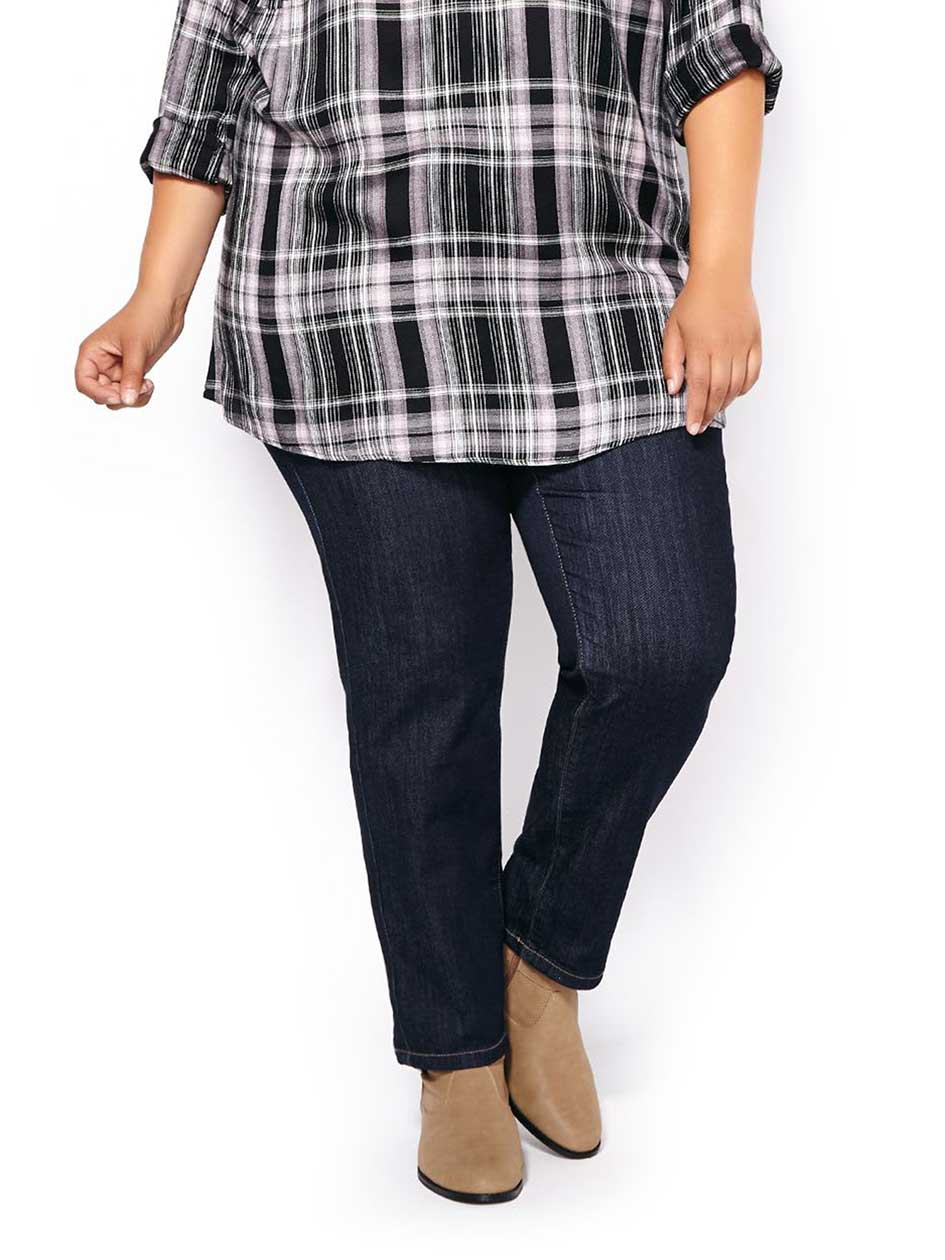d/c JEANS Petite Curvy Fit Straight Leg Jean d/c JEANS Petite Curvy Fit Straight Leg Jean