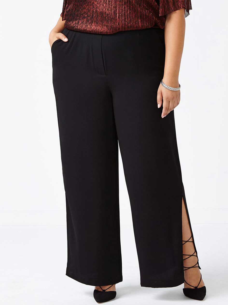Wide Leg Pant with Slits Wide Leg Pant with Slits