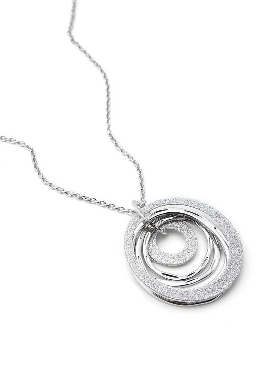 Long Necklace with Circle Pendant Long Necklace with Circle Pendant