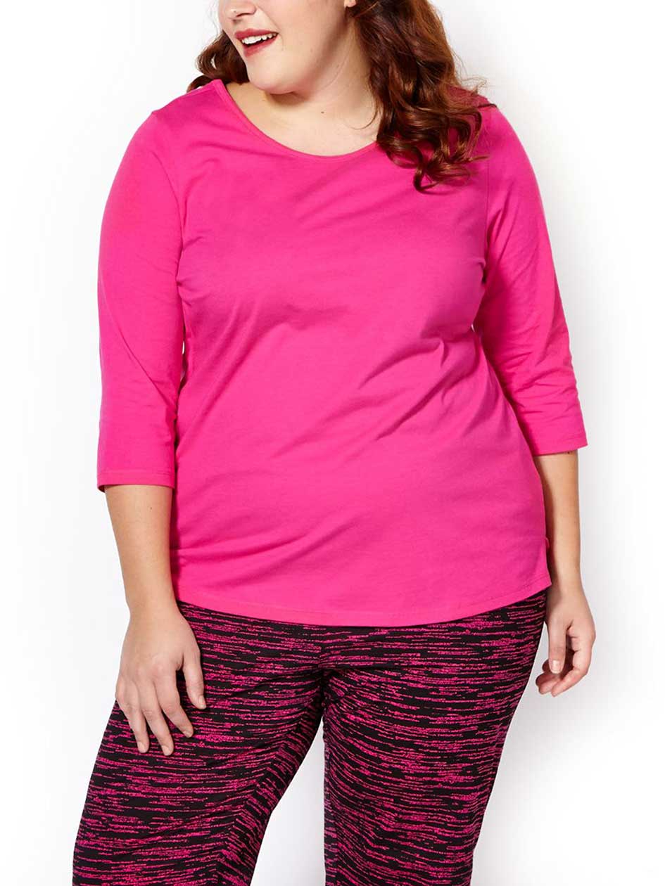 Ti Voglio 3/4 Sleeve Cotton PJ Top Ti Voglio 3/4 Sleeve Cotton PJ Top