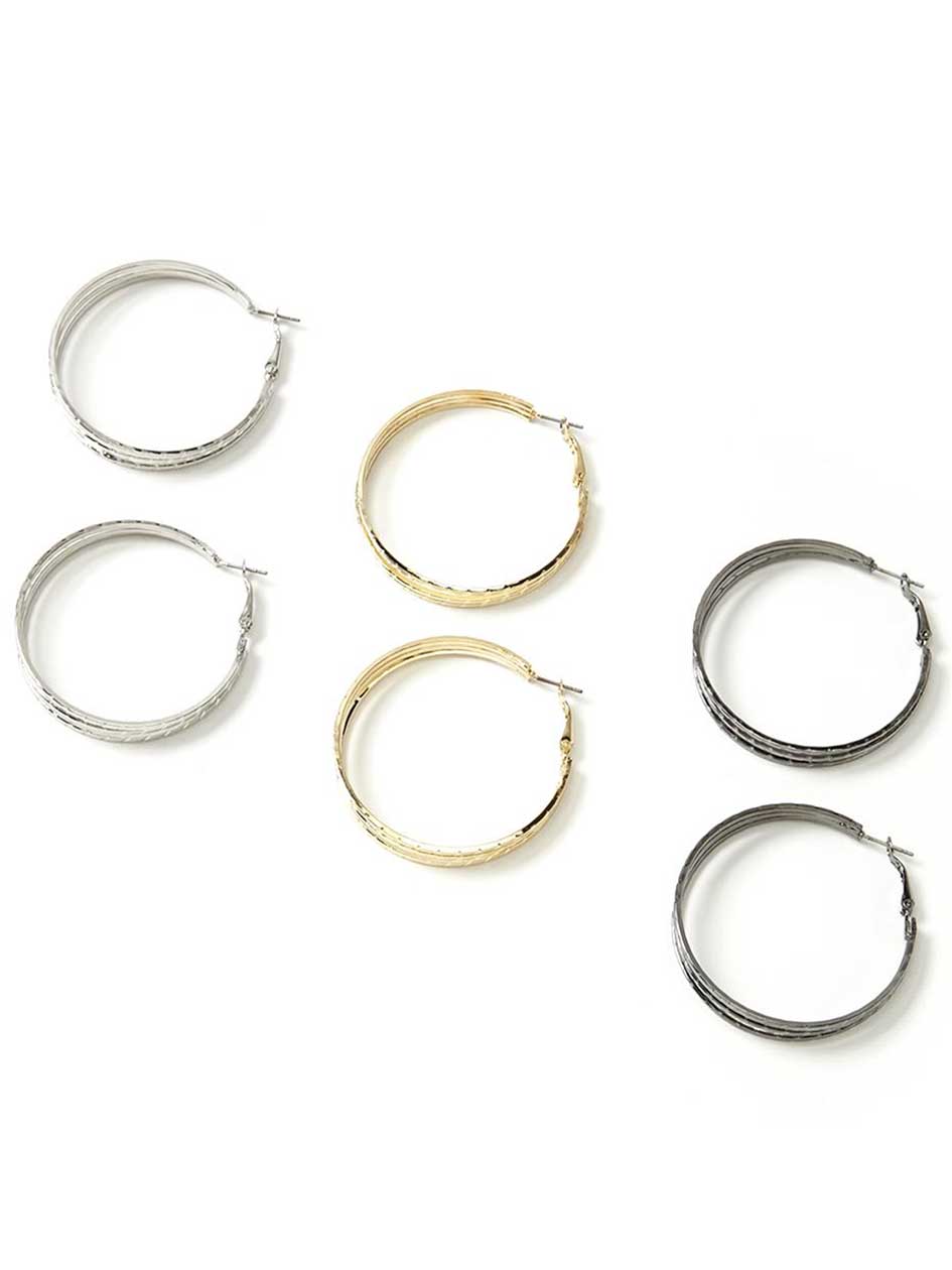 Set of 3 Hoop Earrings Set of 3 Hoop Earrings