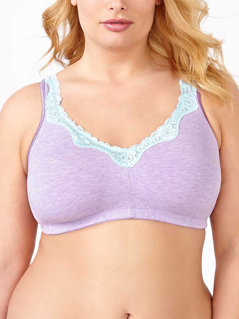 Ti Voglio Wirefree Cotton Bra with Lace Ti Voglio Wirefree Cotton Bra with Lace