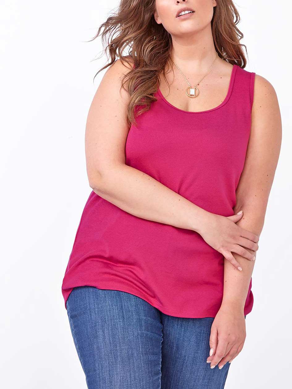 Shaped Fit Basic Tank Top Shaped Fit Basic Tank Top