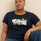 Crewneck Tee with Batwing Logo and Daisies - Levi's