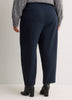 Dark Barrel-Leg Trousers