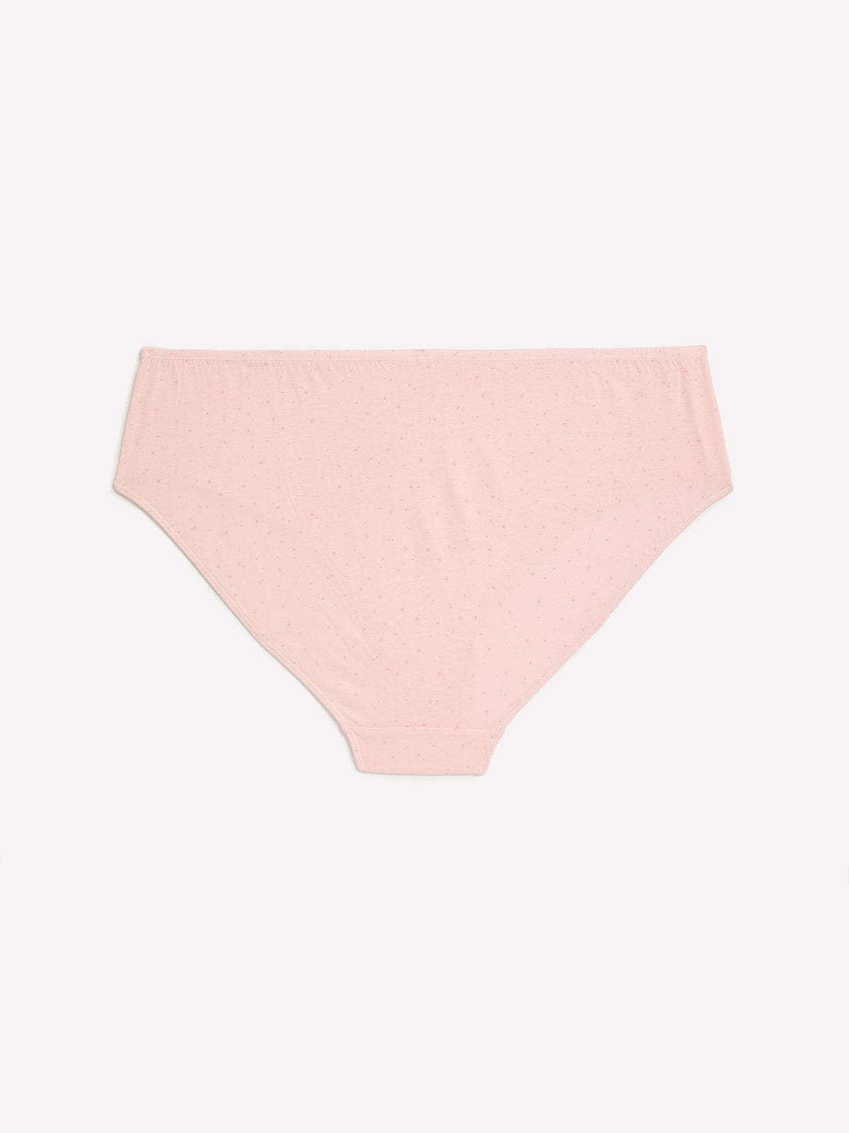 Pink Star-Print High-Cut Cotton Brief - tiVOGLIO