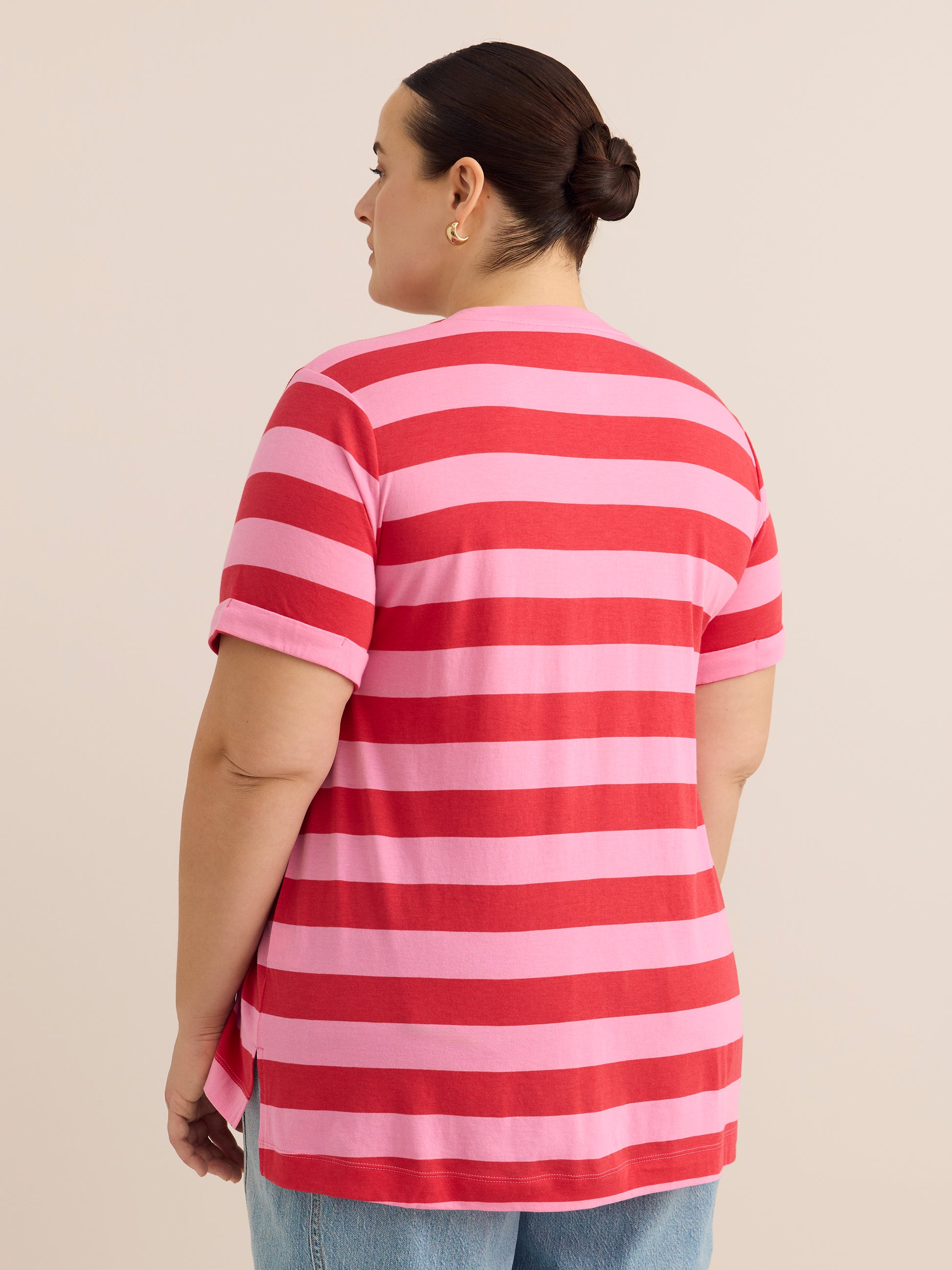 Responsible, Boyfriend-Fit Tee with Slits