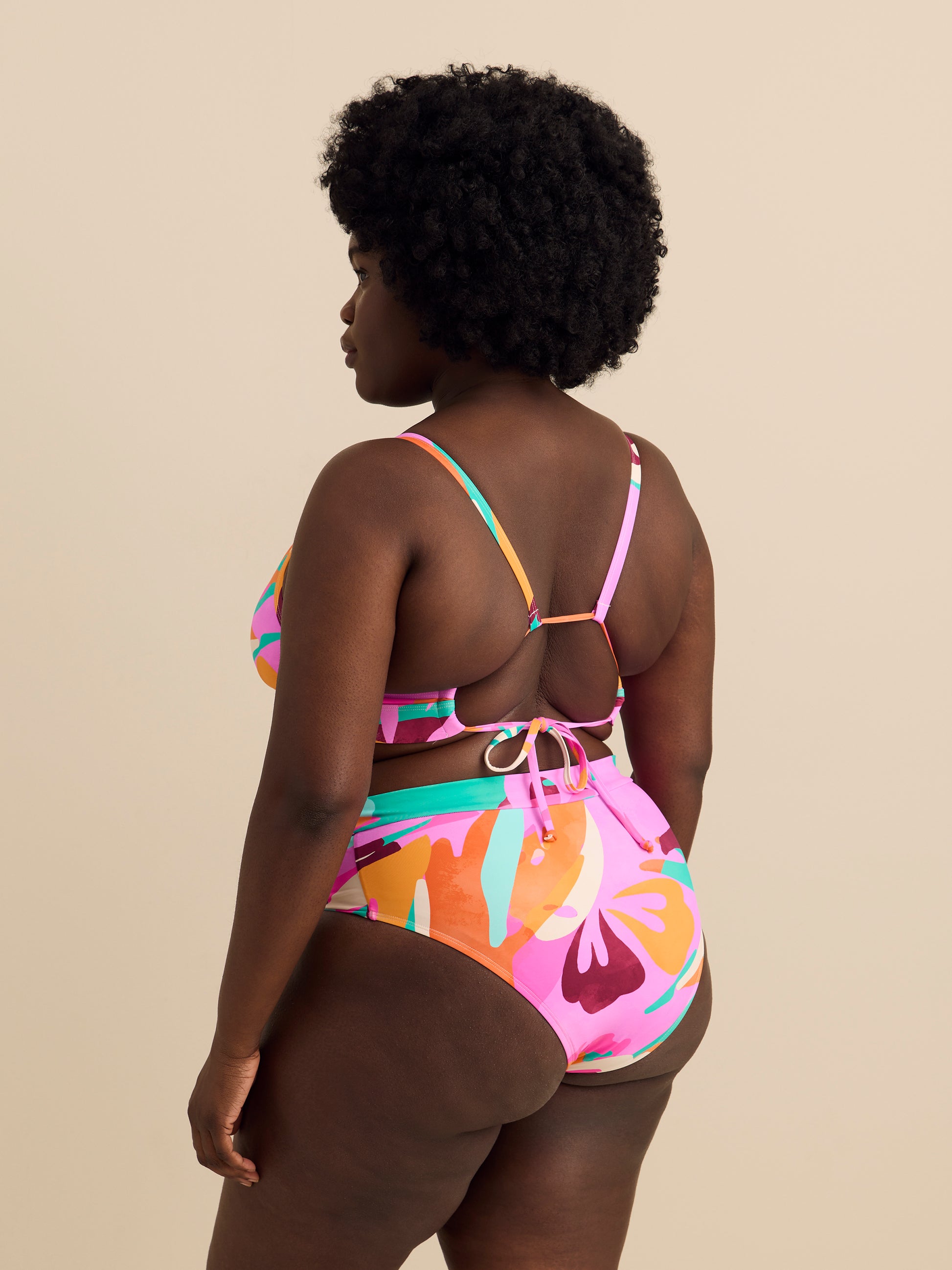 Drew Printed Fixed Triangle Bikini Top - Body Glove