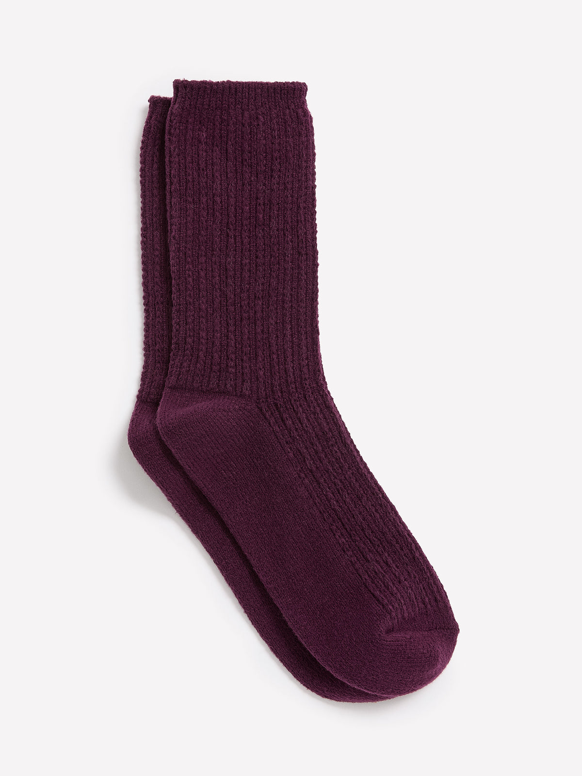 Textured Rib Knit Winter Socks