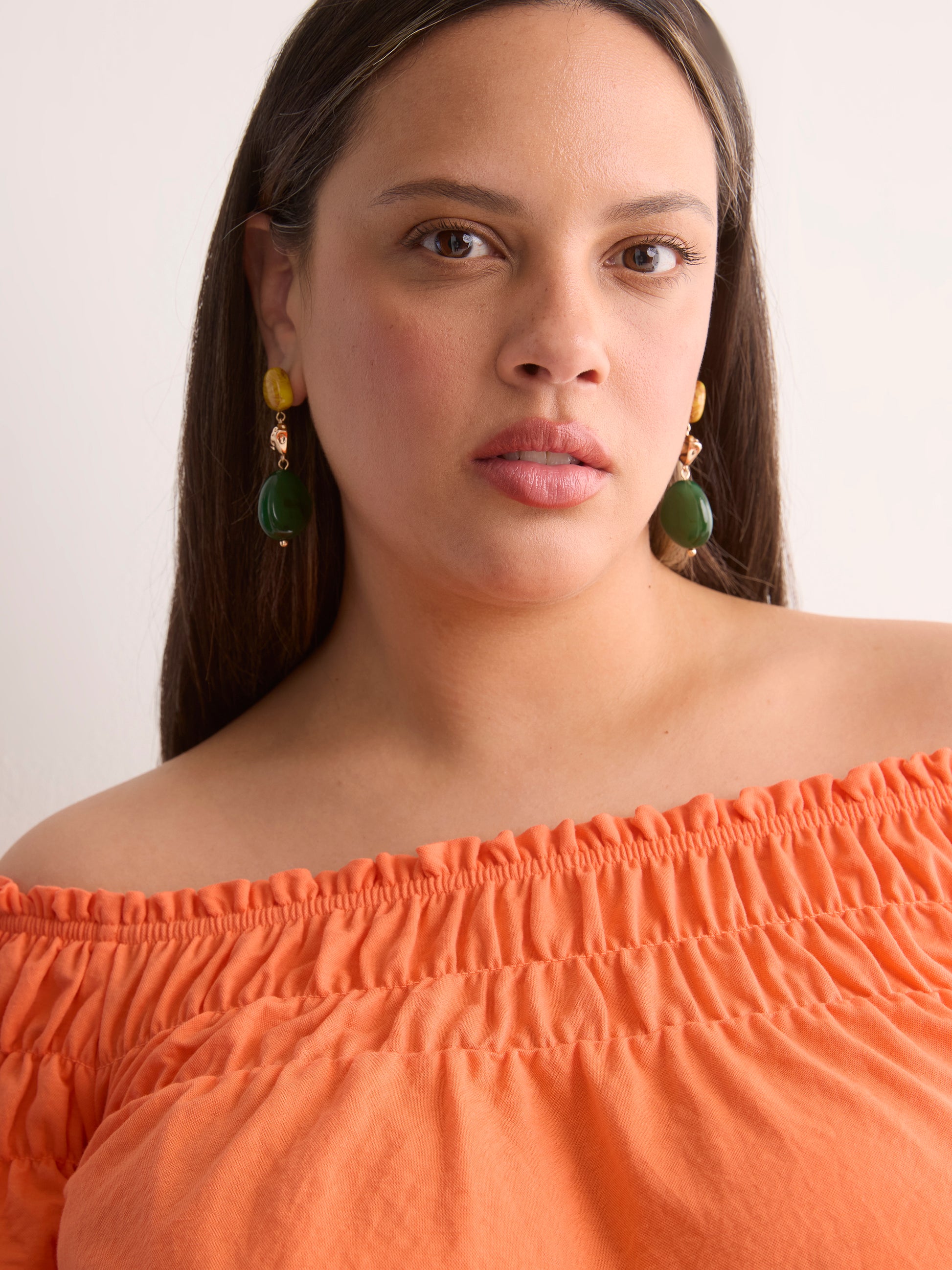 Responsible, Slight Swing Off-Shoulder Knit Top