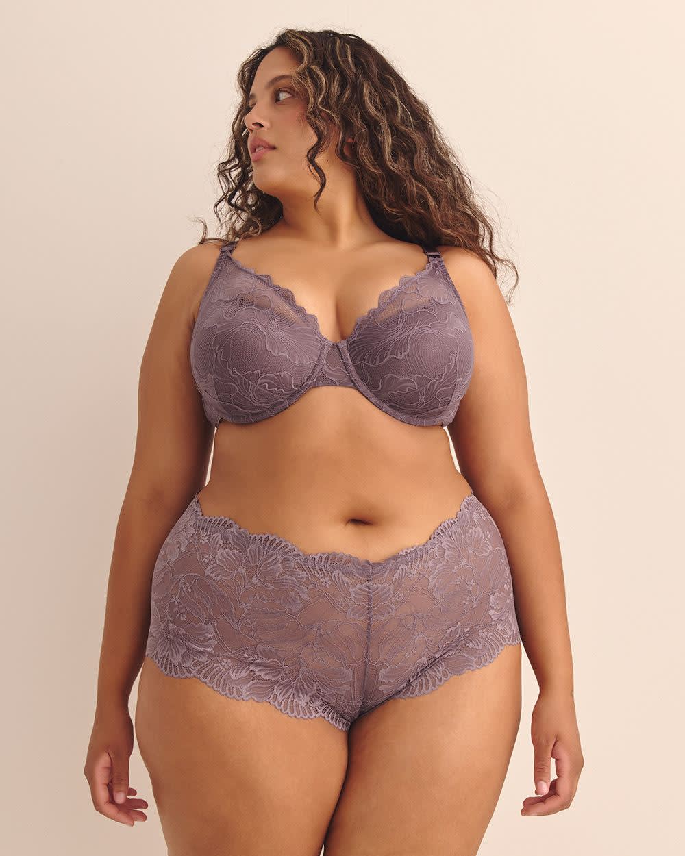 Soutien-gorge balconnet rembourré en dentelle - Déesse Collection