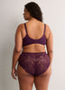 Purple Lace Unlined T-Cup Underwire Bra - Déesse