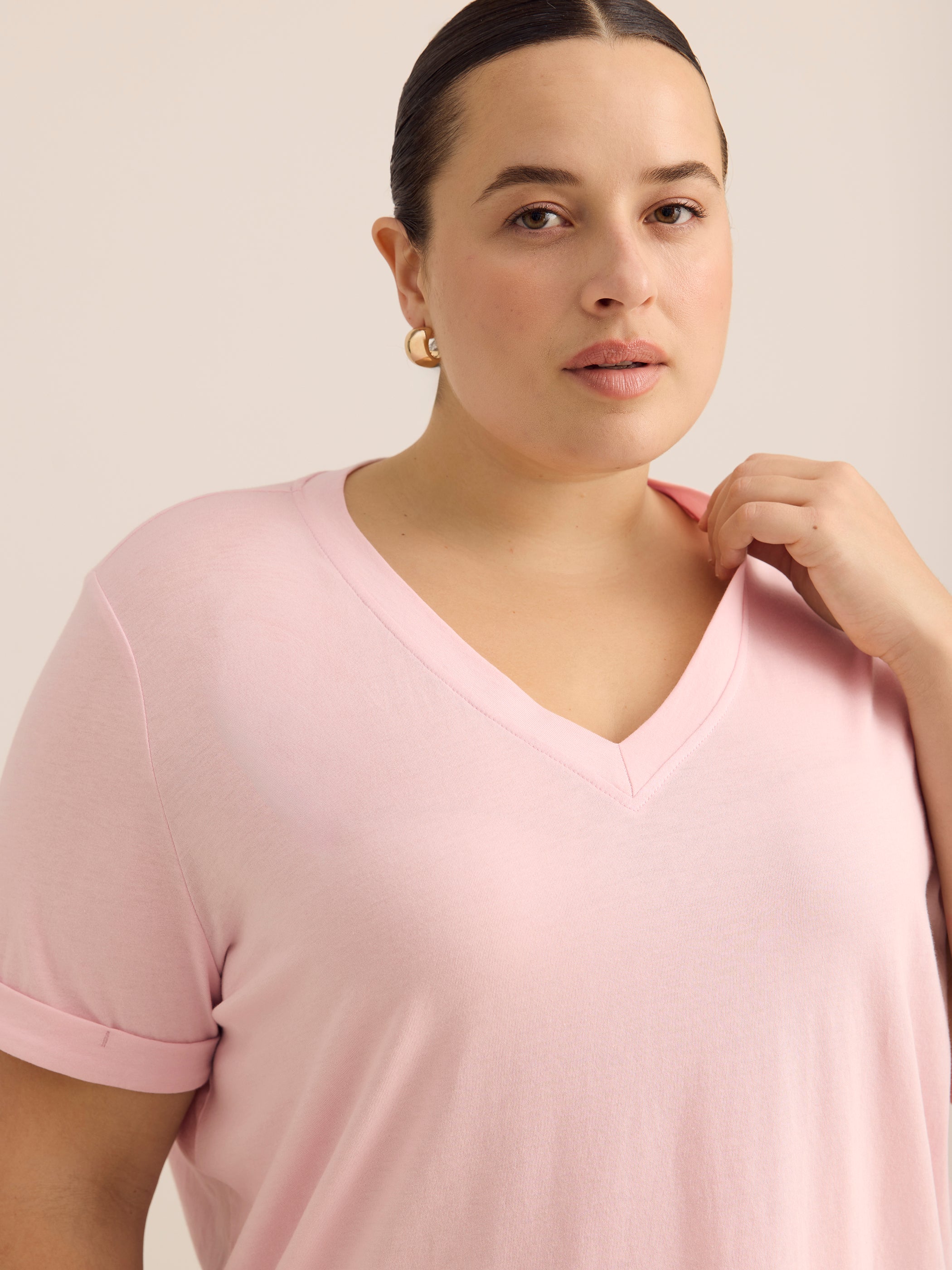 Responsible, Boyfriend-Fit Tee with Slits