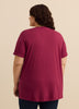 Responsible, V-Neck Boyfriend Tee with Slits
