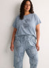 Printed Straight-Leg Capri Pyjama Pant - ti Voglio