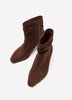 Extra Wide Width, Pleated Mid-Kitten-Heel Bootie