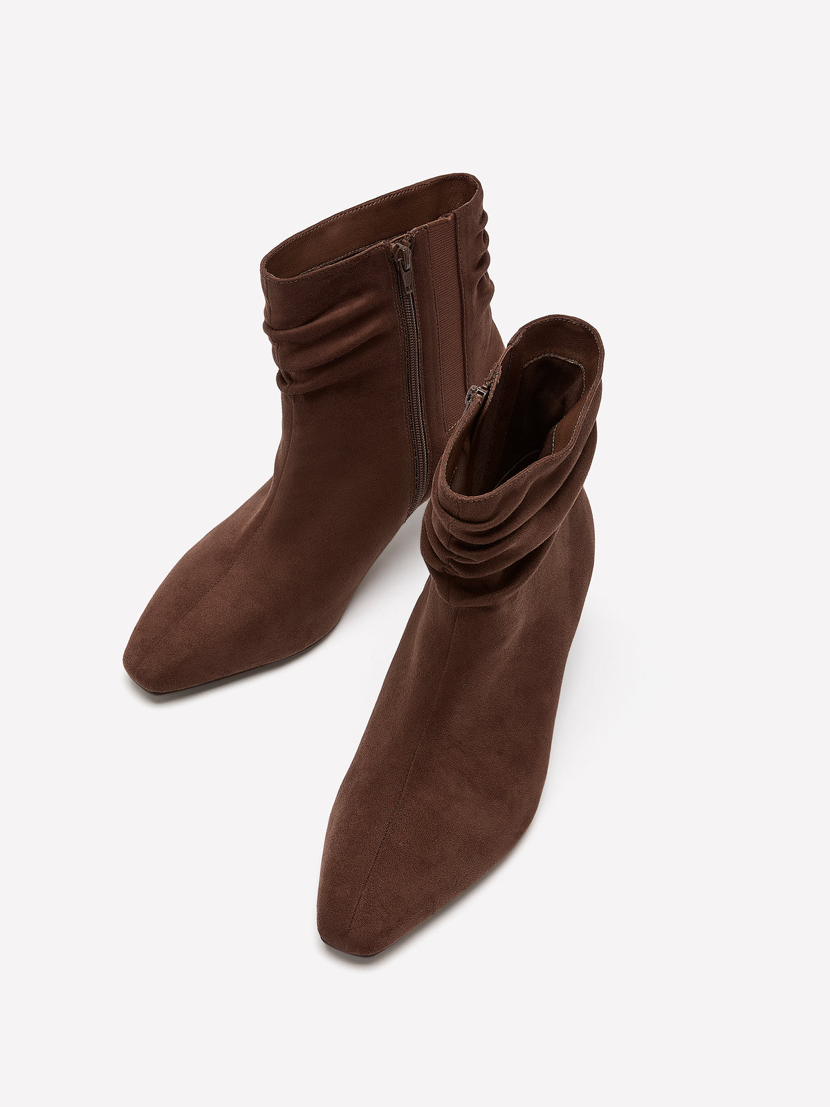 Extra Wide Width, Pleated Mid-Kitten-Heel Bootie