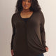 Responsible, Cotton-Blend Tunic Cardigan