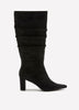 Wide Width, Gianina Microsuede Mid-Heel Pointed-Toe Tall Boot