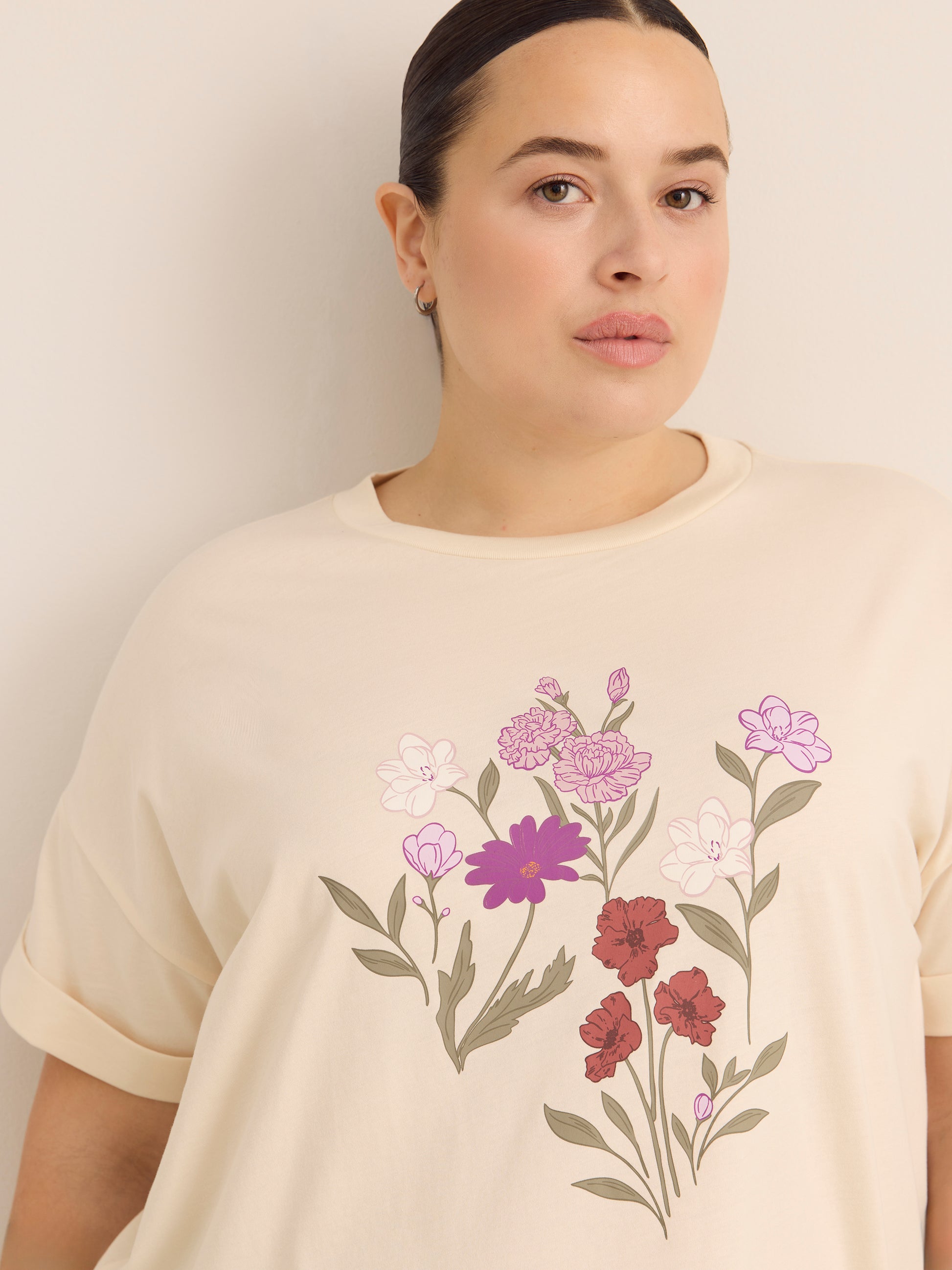 Boxy Short-Sleeve Crew-Neck T-Shirt