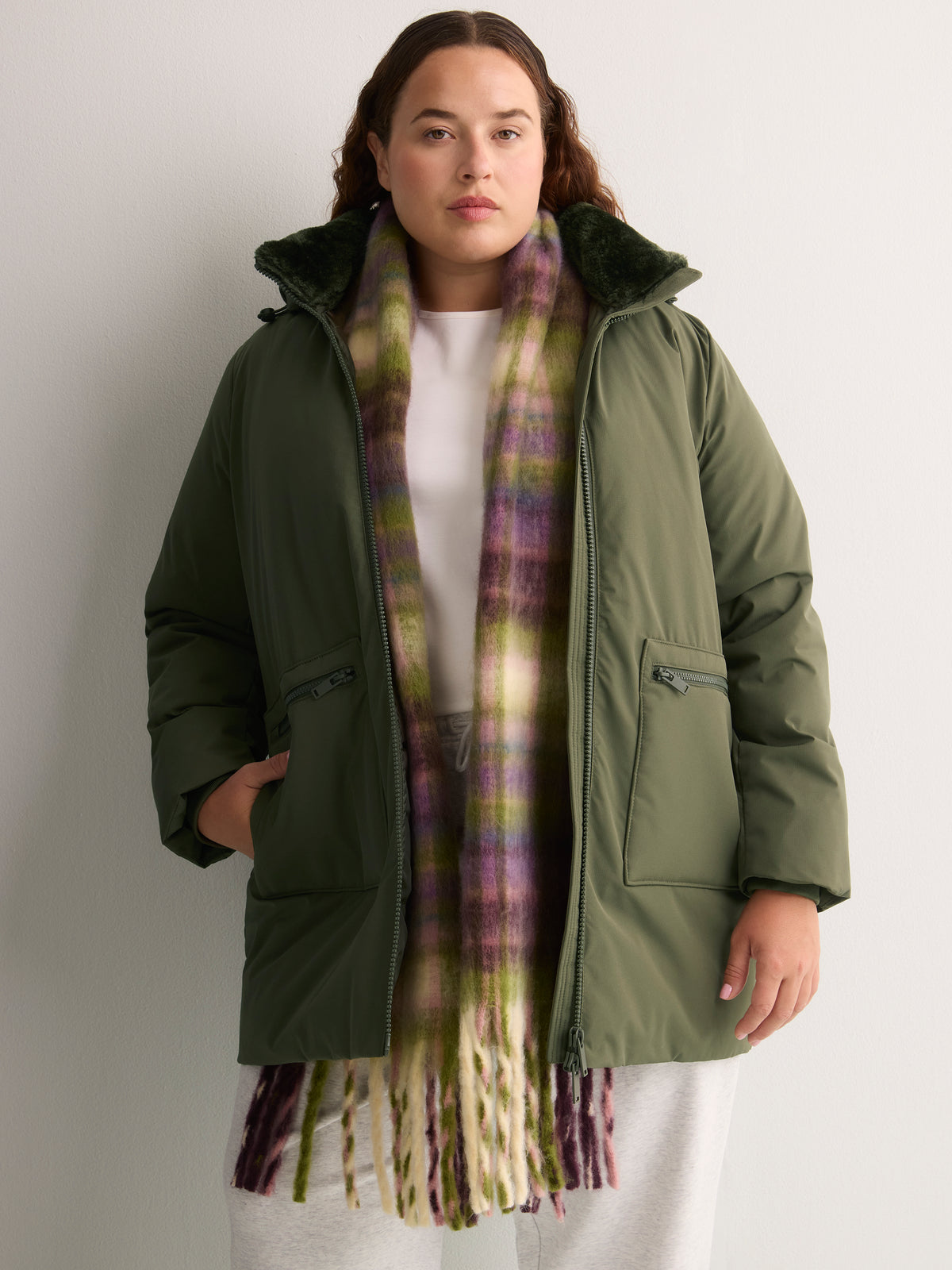 Ripstop Parka Jacket with Removable Hood