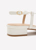 Extra Wide Width, Low Block-Heel Beaded Sandal