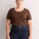 Curvy-Fit Short-Sleeve Crew-Neck Tee