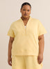Responsible, Half-Zip High-Neck Cap-Sleeve Sweatshirt - Active Zone