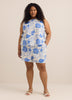Sleeveless Straight Blouse with Side Ties