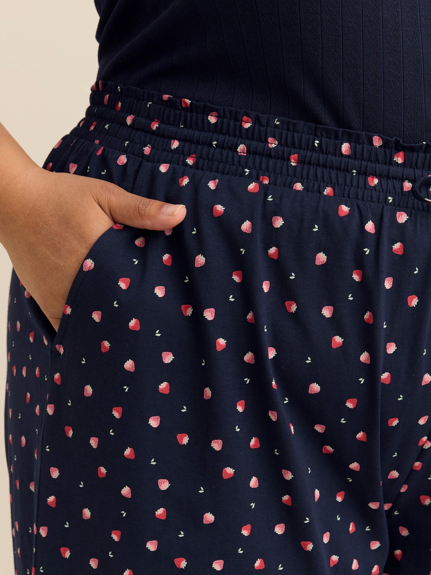 Straight-Leg Pyjama Capri Pant - ti Voglio