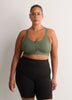 Wireless Medium Support Sports Bra with Front Zip Closure - Active Zone