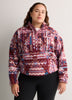 Helvetia II Printed Cropped Half-Snap Fleece Pullover - Columbia