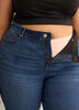 Classic-Fit Straight-Leg Mid-Rise Jean with Tummy Control - d/C JEANS
