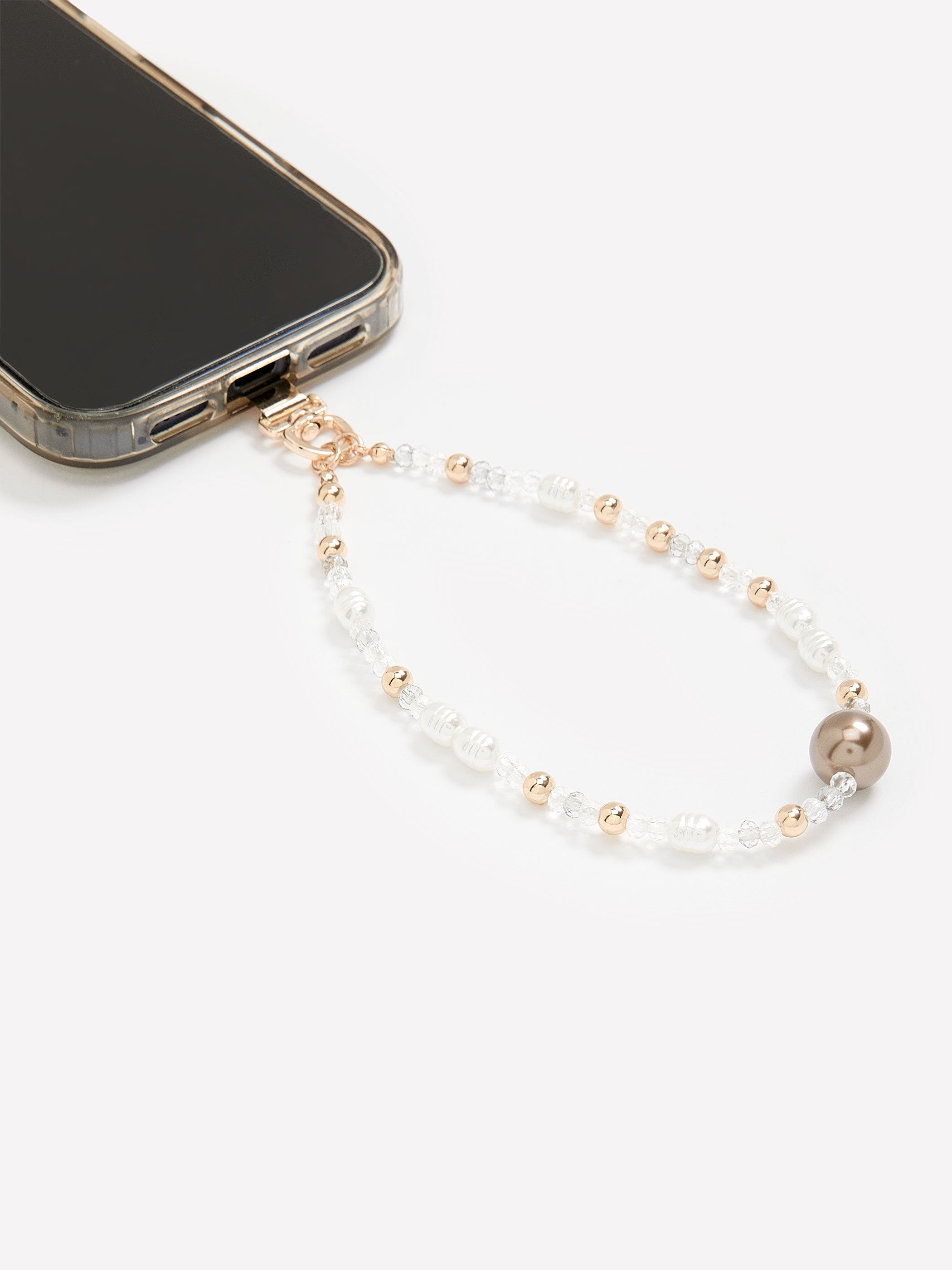 Phone Wristlet Chain with Pearls