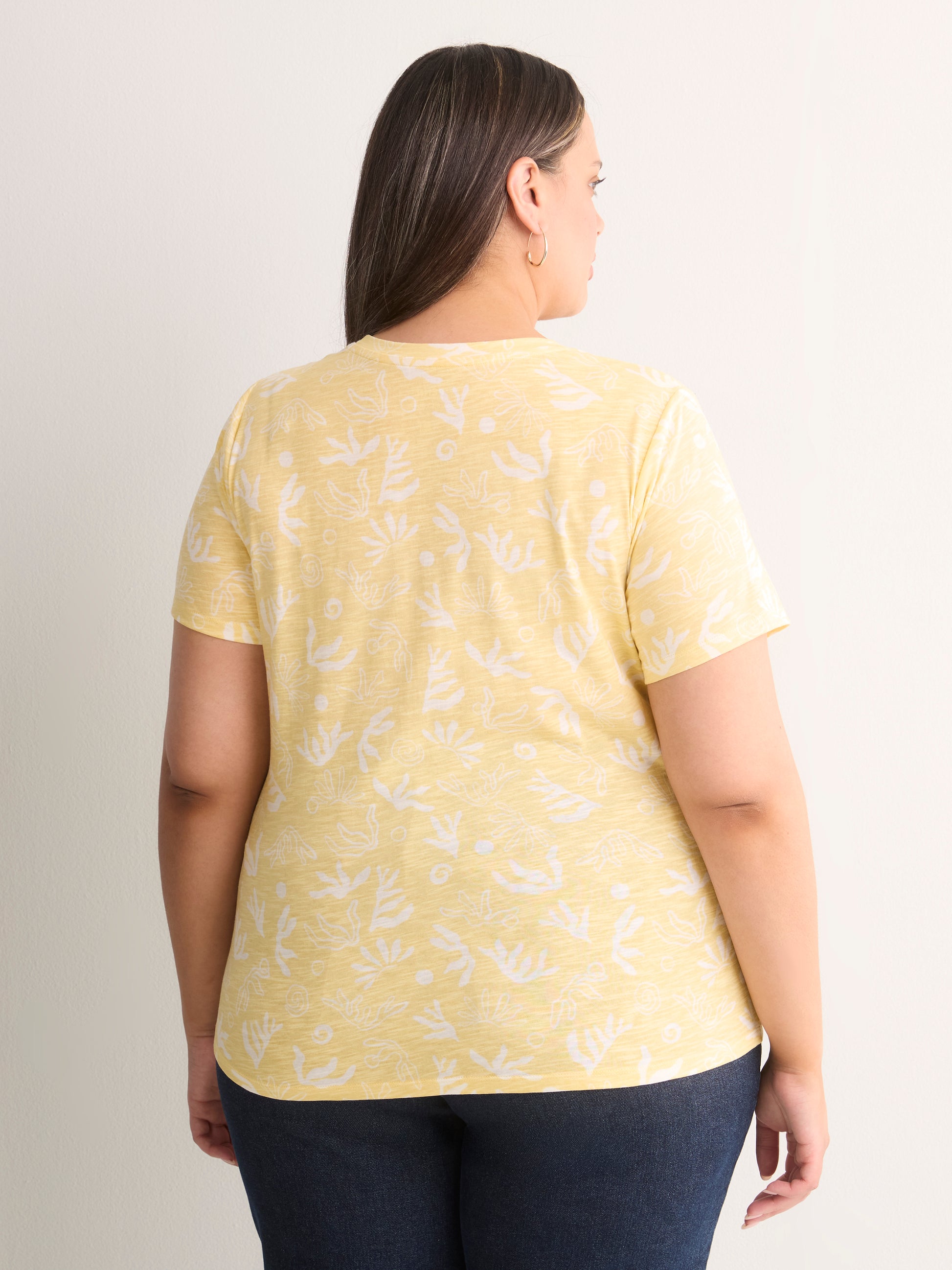 Curvy-Fit Short-Sleeve Crew-Neck Tee