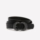 Denim Belt with Embellished Buckle
