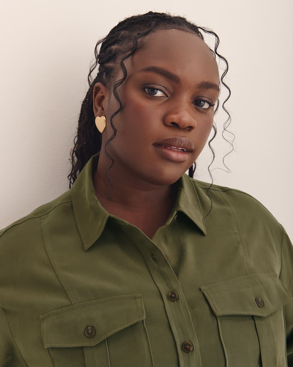 Utility Boxpleat Pocket Shirt - Addition Elle