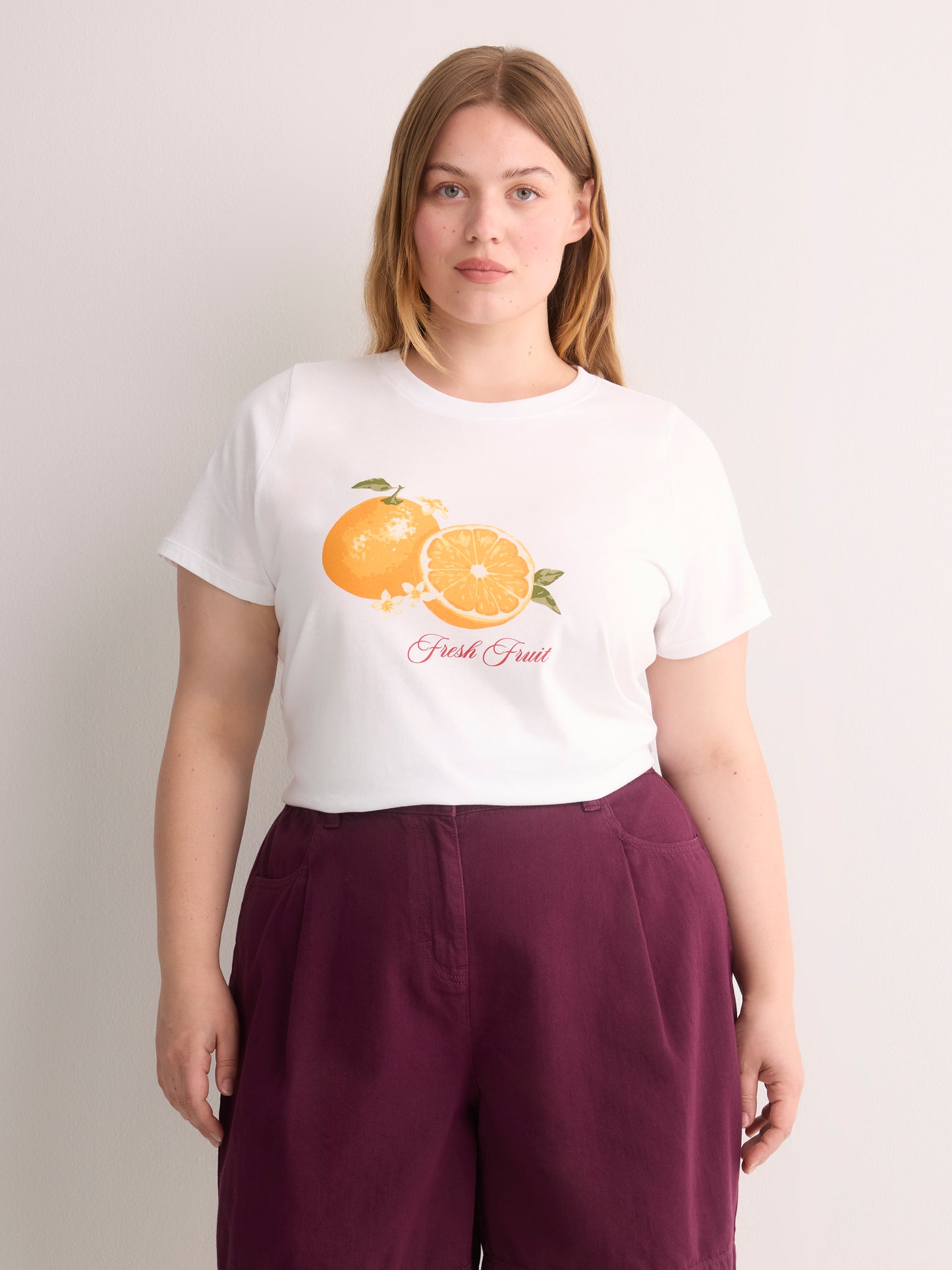 Crewneck Short-Sleeve Knit Top