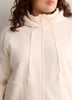 Long Hooded Mock-Neck Sherpa Jacket - Active Zone