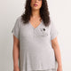 Grey Textured Henley Pyjama Top with Dalmatian Print - Disney