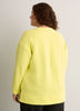 Yellow Ottoman Wide Crew Neck Tunic Top - Active Zone
