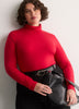Responsible, Red Modern-Fit Turtle-Neck Long-Sleeve Top