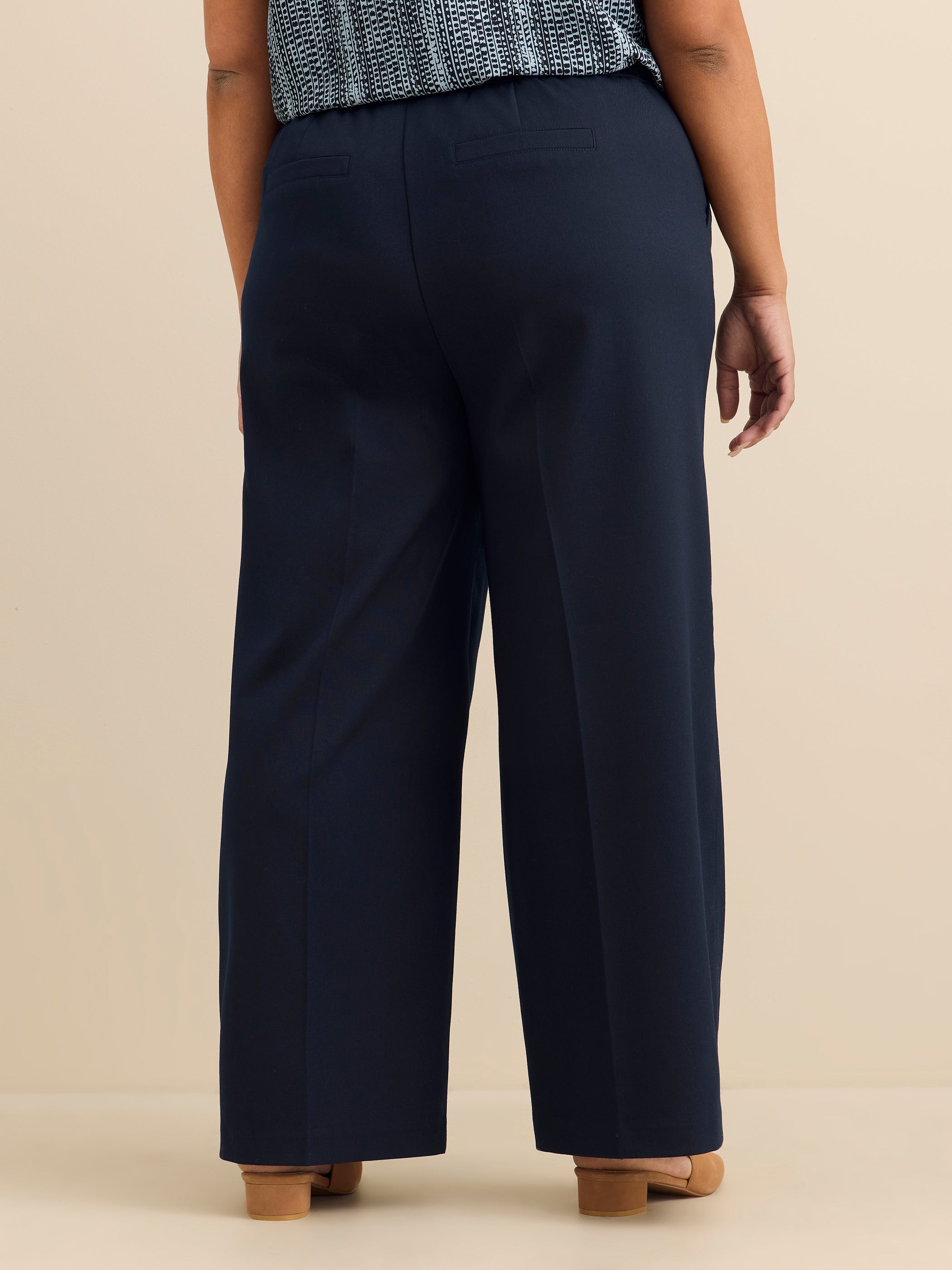 Petite, Pull-On Wide-Leg Pant