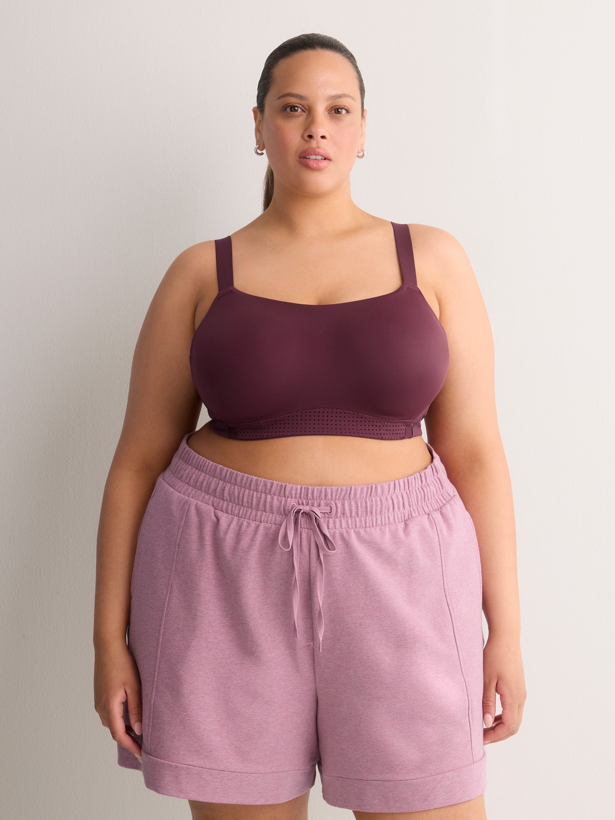 Purple Medium Support Flex Wire Sports Bra - Active Zone
