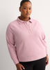 Fashion Flowy Waffle Knit Pullover with Collar - Active Zone