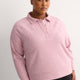 Fashion Flowy Waffle Knit Pullover with Collar - Active Zone